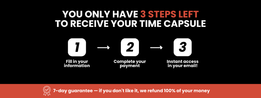Three steps to receive your Time Capsule
